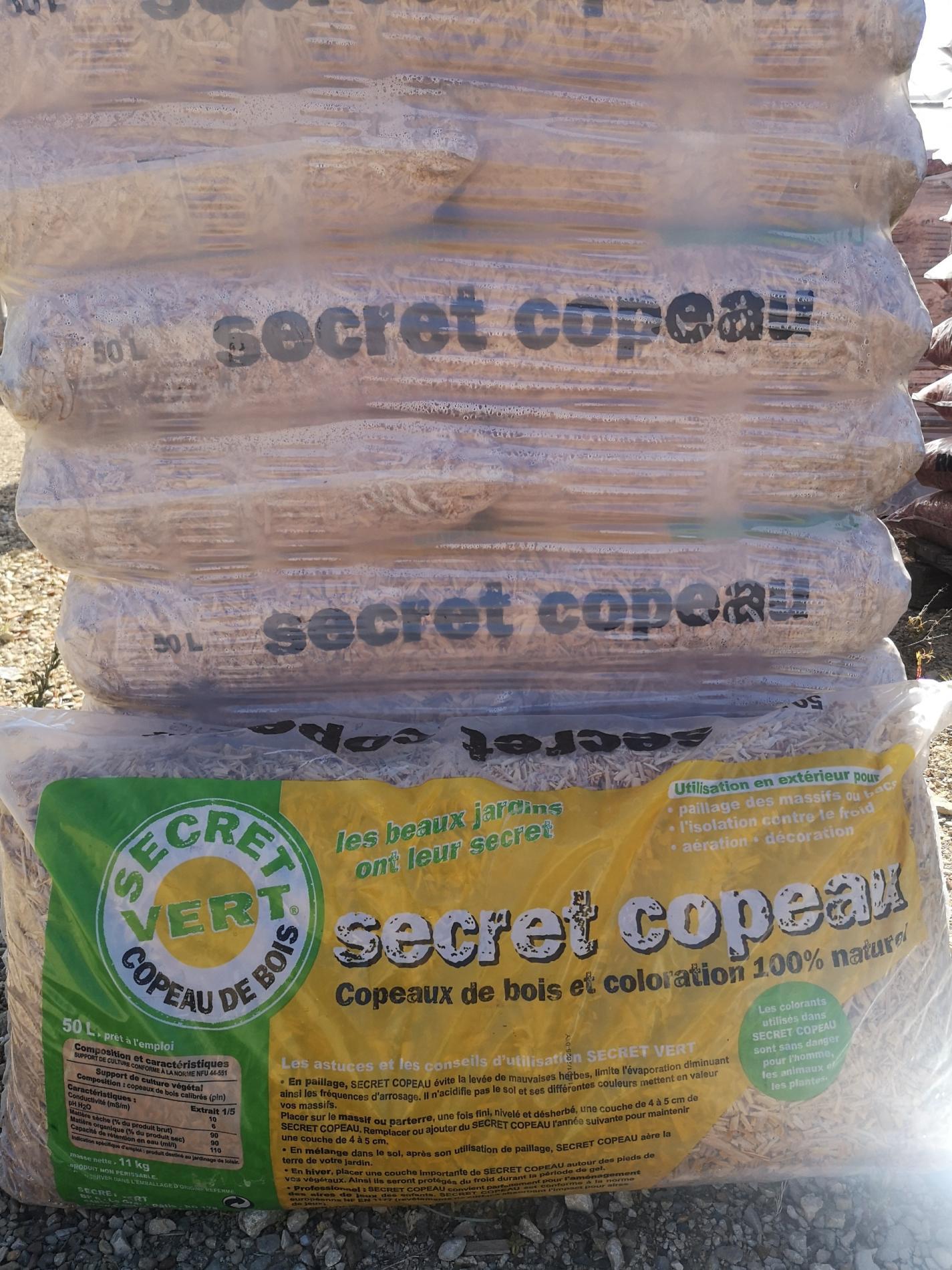 Secret copeau naturel sac 50 litres