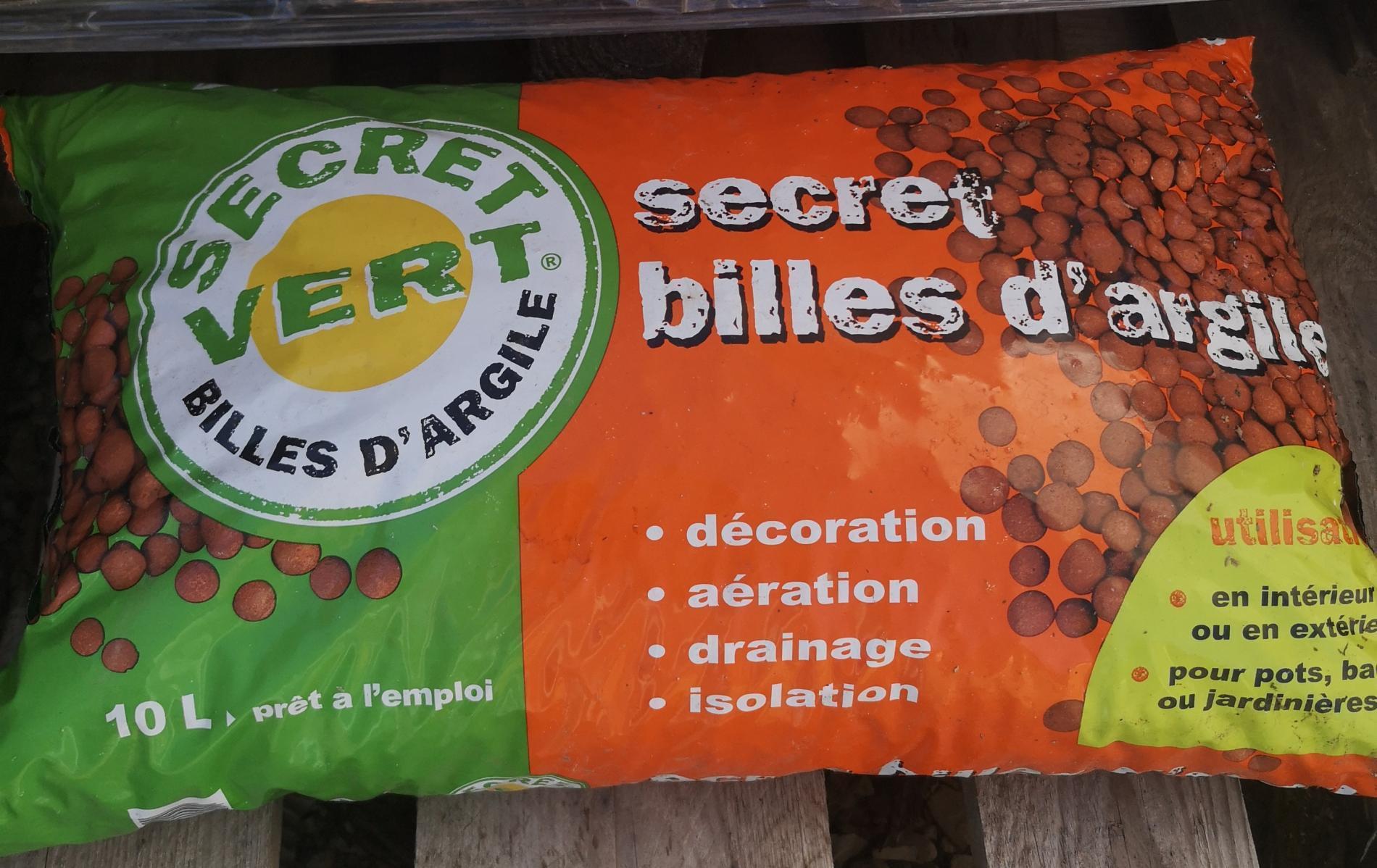 Secret billes d'argile sac 10 litres