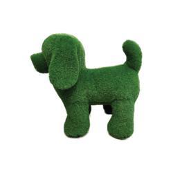 Chien debout gazon H35cm